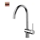 Змішувач для кухні Paffoni Light, з поворотним виливом, Brushed Copper (LIG280RMSP)