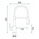 Смеситель для кухни REA COLIN BLACK MATT (REA-B4820)