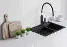 Змішувач для кухни Yoka LINUS BLACK черный (BZ.LINUS-BLK)