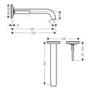 Axor Citterio E Змішувач для умивальника, Brushed Nickel (36106820)
