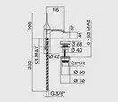 Bossini APICE Змішувач для умивальника настінний, хром (Z00549000030005)