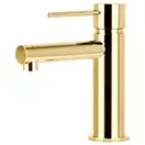 Смеситель для раковины (умывальника) Corsan LUGO GOLD золотой низкий (CMB7511GL)