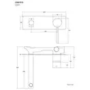 Corsan Lugo Смеситель для раковины, хром (CMB7515CH)