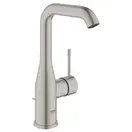 Змішувач для умивальника Grohe Essence New L-Size з донним клапаном, supersteel (24174DC1)