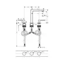 Змішувач для умивальника Hansgrohe Metropol 160 (32515140)