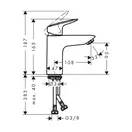 Змішувач для умивальника Hansgrohe Logis 100, хром (71101000)