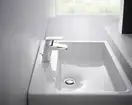 Смеситель для раковины 70 Hansgrohe Logis (цвет - хром), с металлическим сливным гарнитуром 71170000