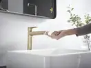 Смеситель для раковины высокий Hansgrohe Talis E (цвет - шлифованная бронза), без донного клапана 71717140
