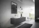 Смеситель для раковины высокий Hansgrohe Talis E (цвет - шлифованный чёрный хром), без донного клапана 71717340