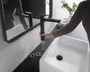 Змішувач для раковини високий Hansgrohe Talis E (колір - чорний матовий), без донного клапана 71717670