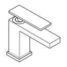 Змішувач для раковини 80 CoolStart EcoSmart+ Hansgrohe Tecturis E (колір - чорний матовий), без донного клапана 73001670
