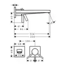 Hansgrohe Tecturis E Змішувач для раковини, хром (73051000)