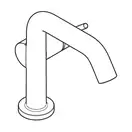 Смеситель для раковины 110 Fine CoolStart Hansgrohe Tecturis S (цвет - хром), без донного клапана 73321000