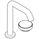 Смеситель для раковины 150 CoolStart на 2 отверстия Hansgrohe Tecturis S (цвет - белый матовый), с донным клапаном 73353700