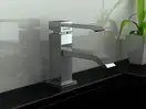 Смеситель для раковины (умывальника) KOHLMAN AXIS CHROME низкий (QB100N)