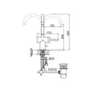 Смеситель для раковины (умывальника) KOHLMAN MAXIMA CHROME (QB150M)
