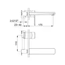 Kohlman Texen Змішувач для раковини, хром (QW185T)