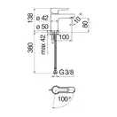 Змішувач для умивальника NOBILI ABC ABE87118/2CR  Nobili