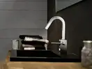 Змішувач для умивальника NOBILI CUBE CB00518/2CR зі зливом  Nobili