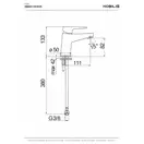 NB84118/2CR Змішувач для умивальника, без дон.кл., хром Nobili ІТАЛІЯ (NB84118/2CR)