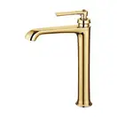 смеситель для умывальника Omnires Armance gold, высокий (AM5213GL)