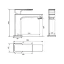 Omnires Parma Змішувач для умивальника, хром (PM7410CR)