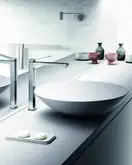 Смеситель для раковины высокий Paffoni Tilt (цвет - хром), без донного клапана (TI081CR)
