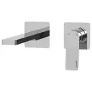 Смеситель для раковины настенный Paffoni Tilt (цвет - сталь), излив 150 мм (TI104ST70)