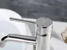 Смеситель для раковины (умывальника) REA LUNGO CHROME хром высокий (REA-B4104)