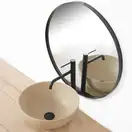 Rea Lugano Slim Смеситель для раковины, высокий черный (REA-B5001)
