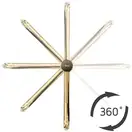 Rea Lugano Slim Gold Смеситель для раковины, золотой (REA-B5002)