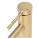 Смеситель для раковины (умывальника) REA FOSS BRUSHED GOLD золотой матовый низкий (REA-B5316)