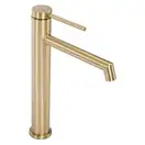 Смеситель для раковины (умывальника) REA FOSS BRUSHED GOLD золотой матовый высокий (REA-B5319)