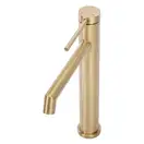 Смеситель для раковины (умывальника) REA FOSS BRUSHED GOLD золотой матовый высокий (REA-B5319)