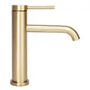 Смеситель для раковины (умывальника) REA CLIF BRUSHED GOLD золотой матовый низкий (REA-B5323)