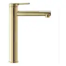 Смеситель для раковины (умывальника) REA PIXEL GOLD золотой высокий (REA-B6215)