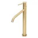 Смеситель для раковины (умывальника) REA LEVEL BRUSHED GOLD матовое золото высокий (REA-B6217)