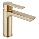 Смеситель для раковины (умывальника) REA  ARGUS BRUSHED GOLD золотой матовый низкий (REA-B6410)