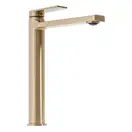 Смеситель для раковины (умывальника) REA VERSO BRUSHED GOLD высокий (REA-B6564)