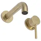 Смеситель для раковины (умывальника) REA LUNGO BRUSHED GOLD скрытого монтажа (REA-B8652)