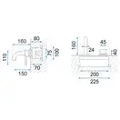 Rea Lungo Змішувач для раковини, білий мат (REA-B9559)