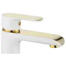 Rea Bloom White Gold Змішувач для раковини, високий, білий (REA-B9931)