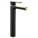 Rea Bloom Black Gold Змішувач для раковини, високий, чорний (REA-B9936)