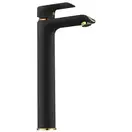 Rea Bloom Black Gold Змішувач для раковини, високий, чорний (REA-B9936)