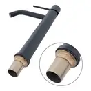 Смеситель для раковины (умывальника) YOKA MOLI 36 BLACK черный высокий (BU.MOLI-36-BLK)