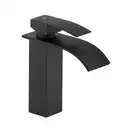 Смеситель для раковины (умывальника) Yoka NIAGARA 24 BLACK черный низкий (BU.NIAGARA 24-BLK)