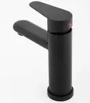Смеситель для раковины (умывальника) Yoka SENA 24 BLACK черный низкий (BU.SENA-24-BLK)