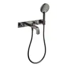Змішувач настінний для ванни Axor Citterio 222 Lever на 3 отвори, Polished Black Chrome (39442330)