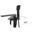 Смеситель для ванны CORSAN TRINO BLACK MATT напольный (CMB7159BL)