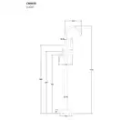 Смеситель для ванны CORSAN LUGO CHROME напольный (CMM35CH)